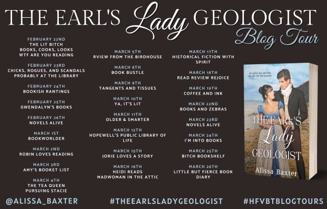 Book Tour:  The Earl Lady’s Geologist by Alissa Baxter